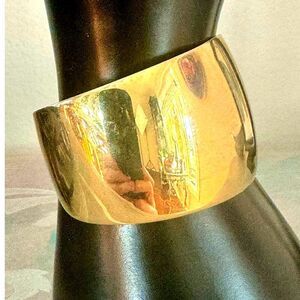Vintage Park Lane Gold Cuff Bracelet, Signed